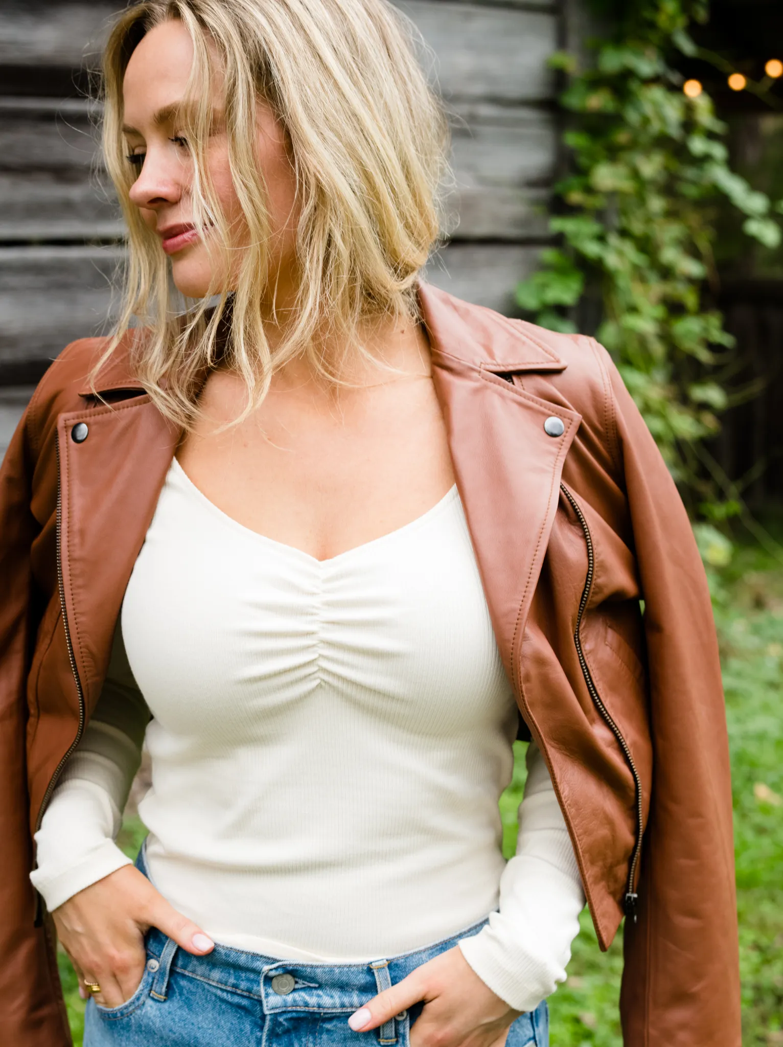 Maha Leather Jacket sold by Able product image thumbnail 4