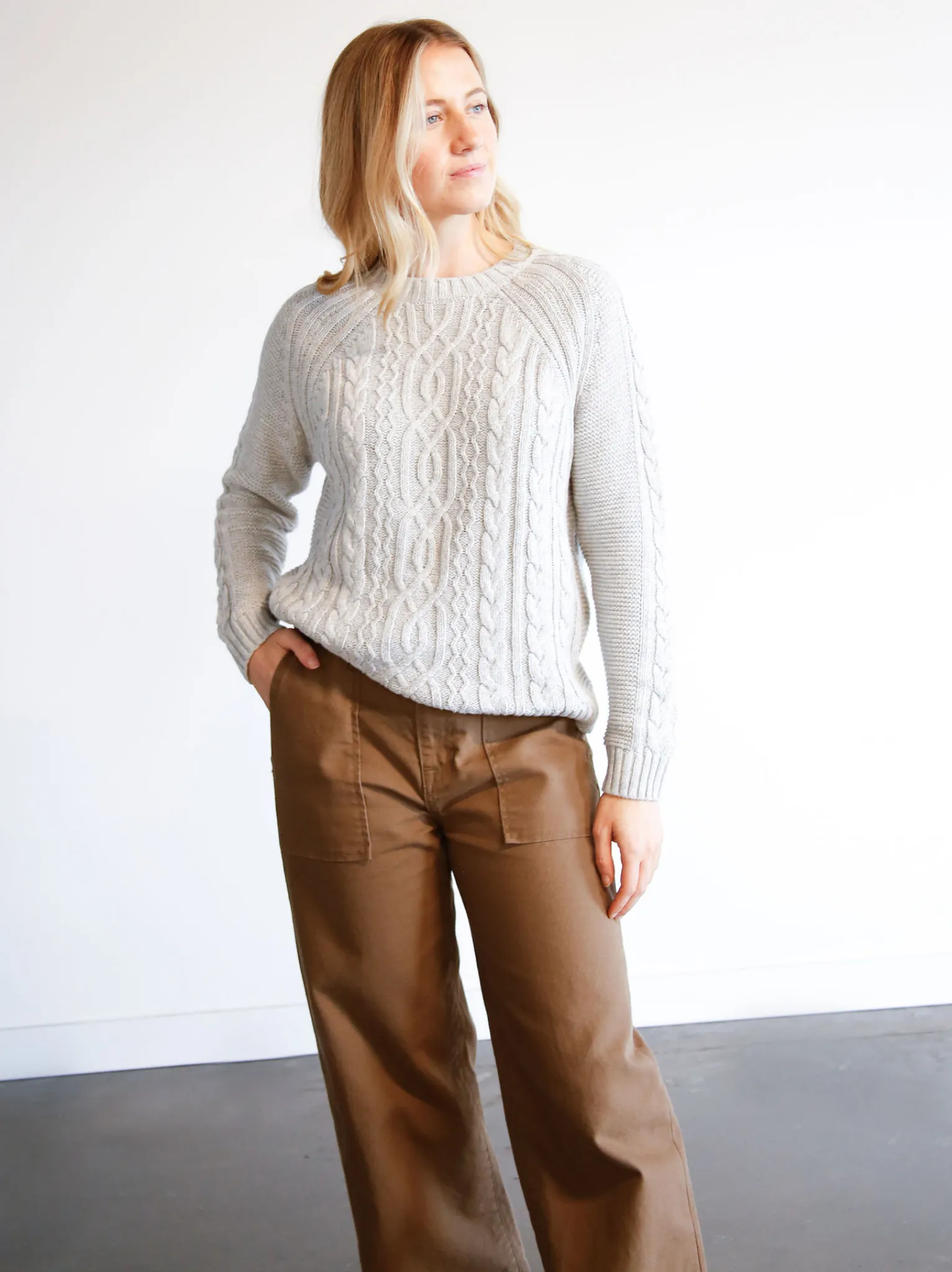 Claudette Fisherman Sweater sold by Able