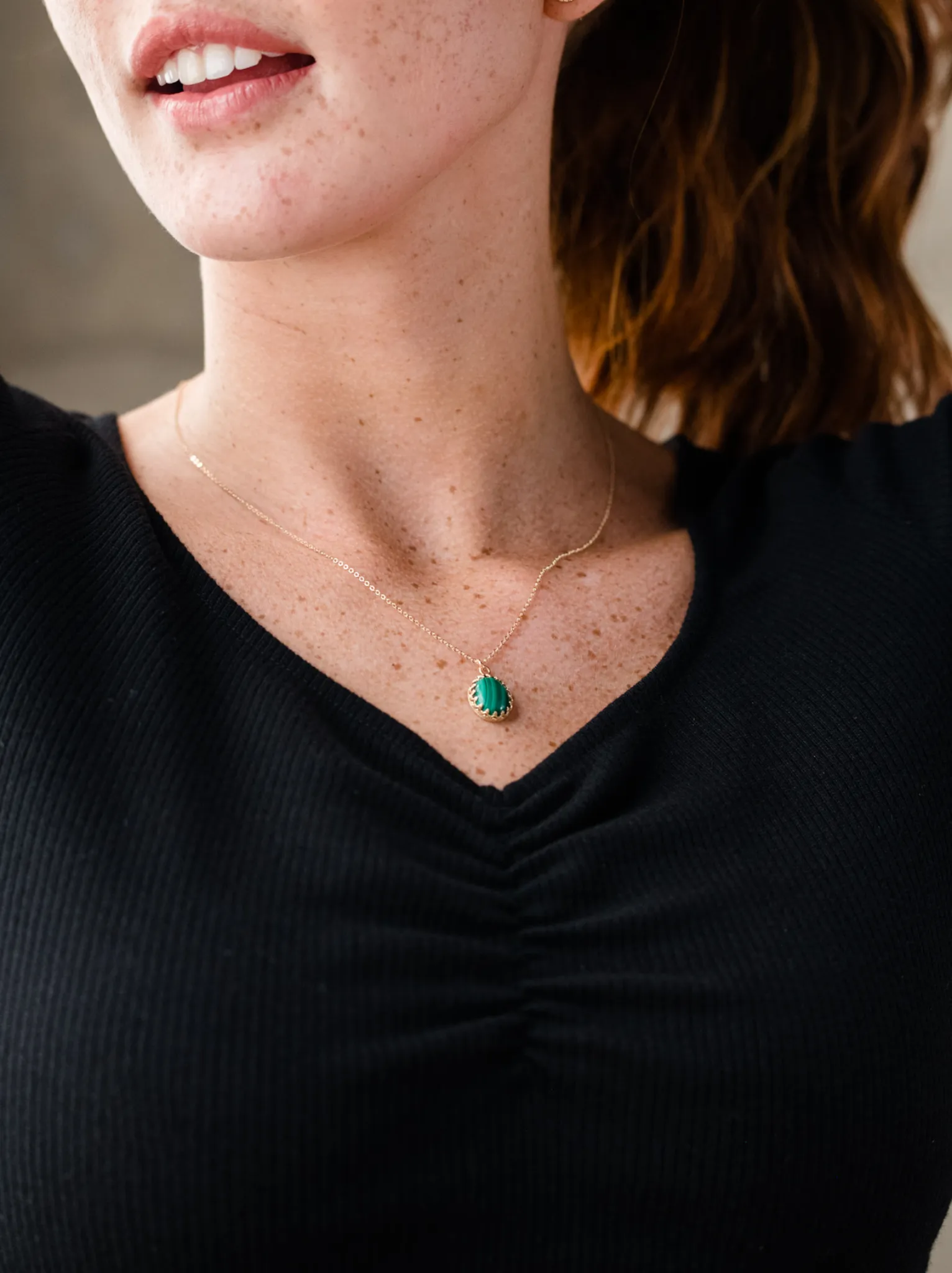 Malachite Halo Necklace sold by Able product image thumbnail 2