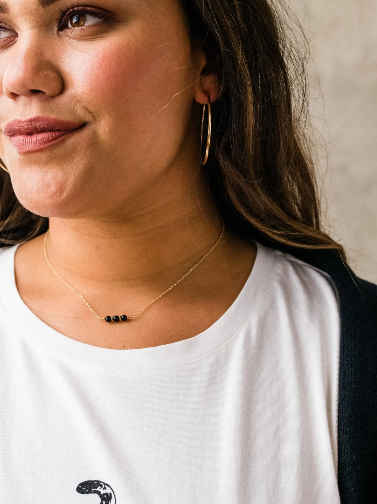 Onyx Trio Necklace sold by Able