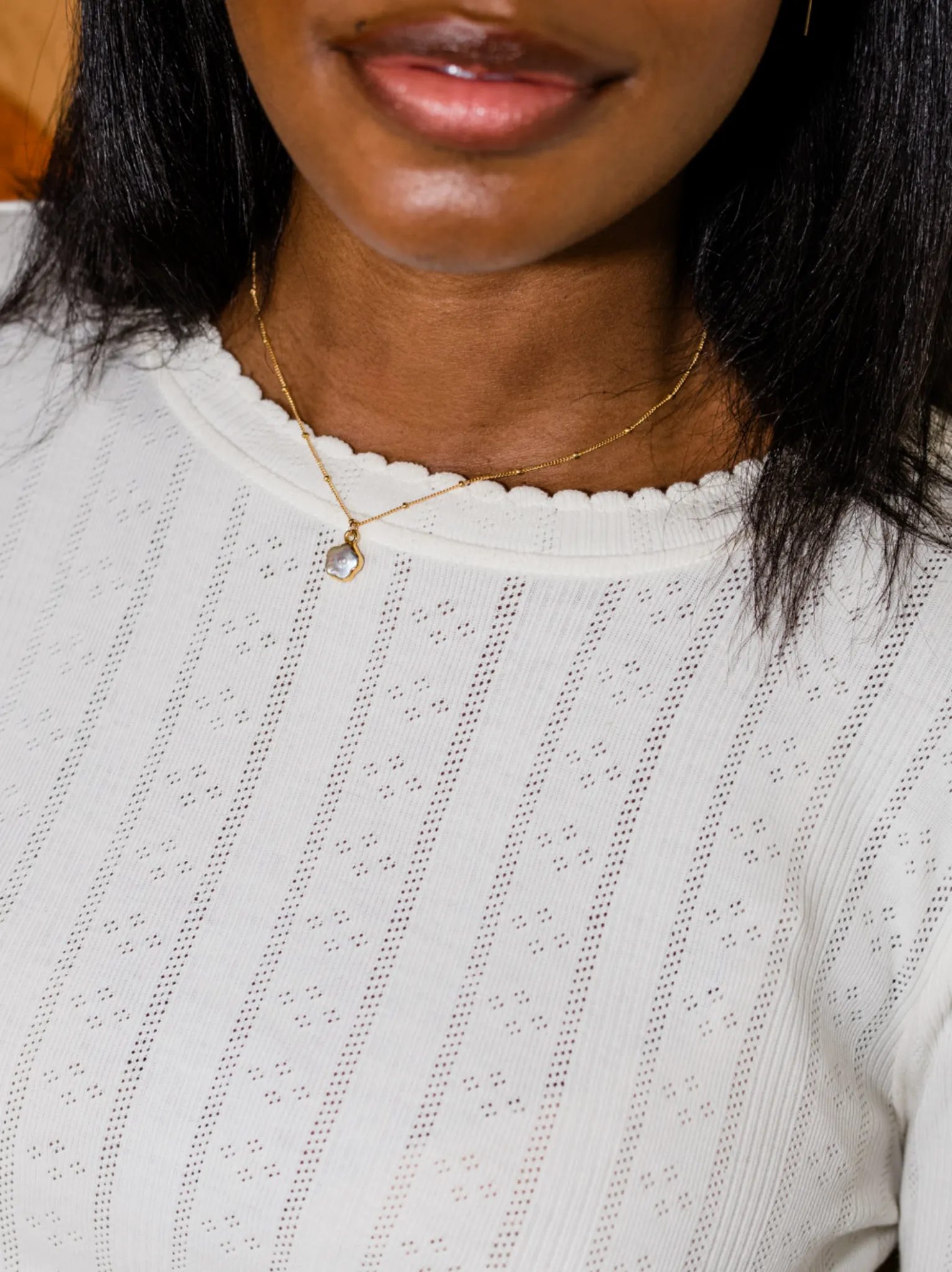 Pearl Flower Necklace sold by Able product image thumbnail 2