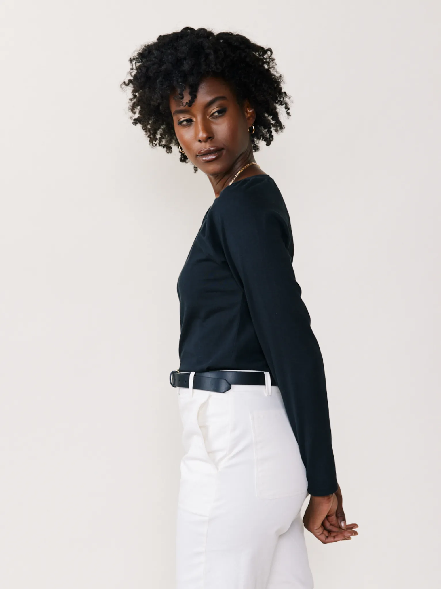 Marine Feminine Neck Tee sold by Able product image thumbnail 3