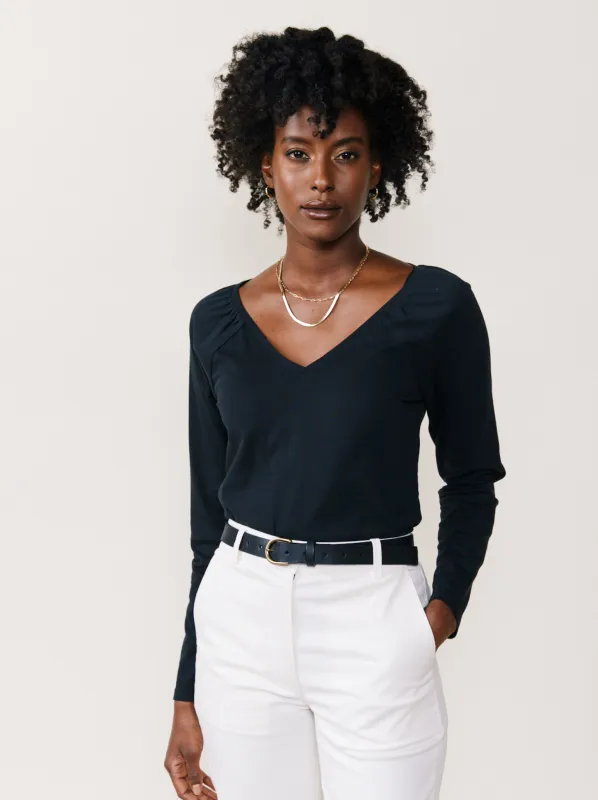 Marine Feminine Neck Tee made by Able