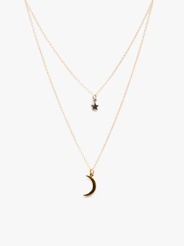 Starry Night Layered Necklace sold by Able