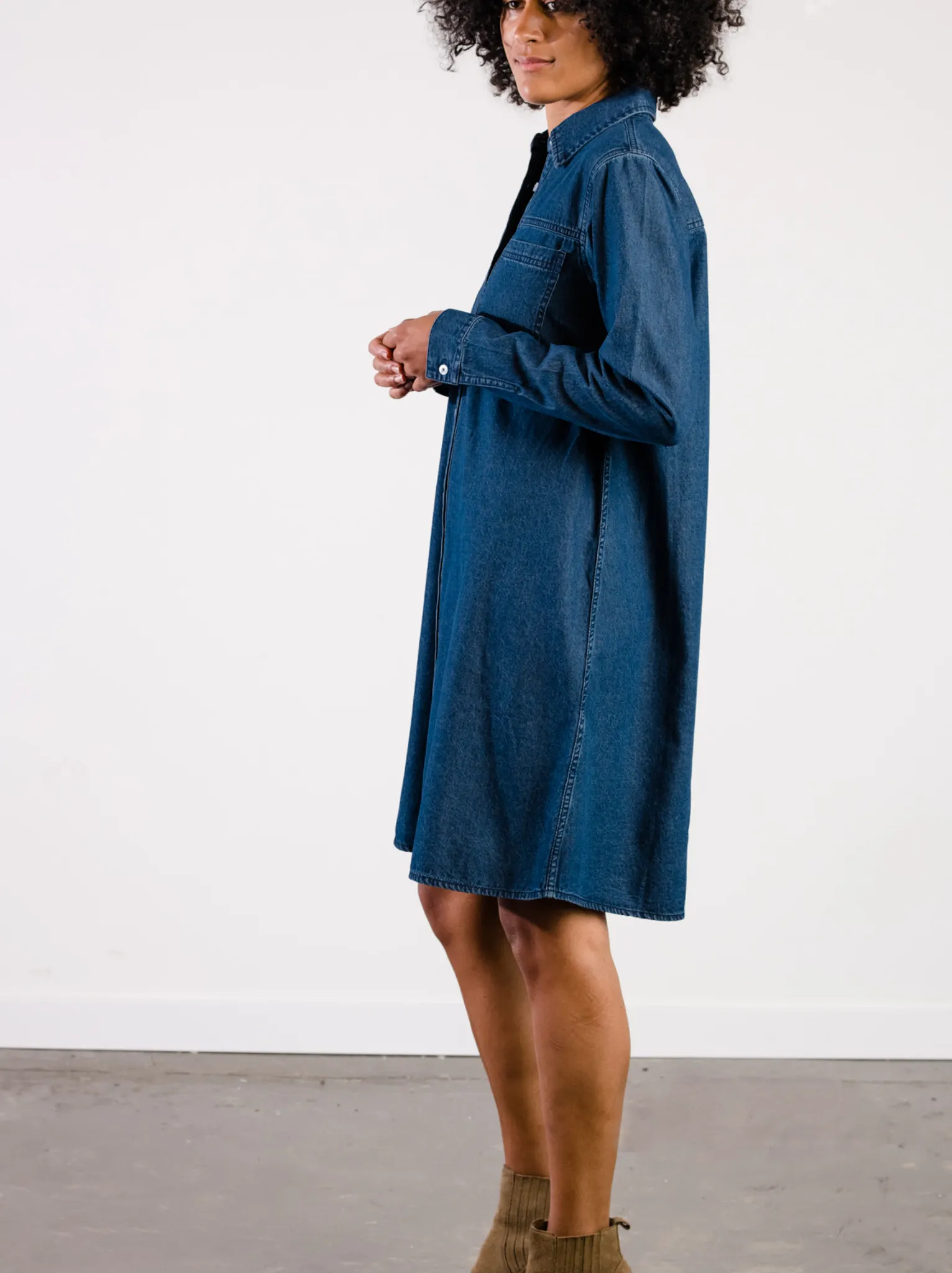 Kate Denim Swing Dress sold by Able product image thumbnail 4