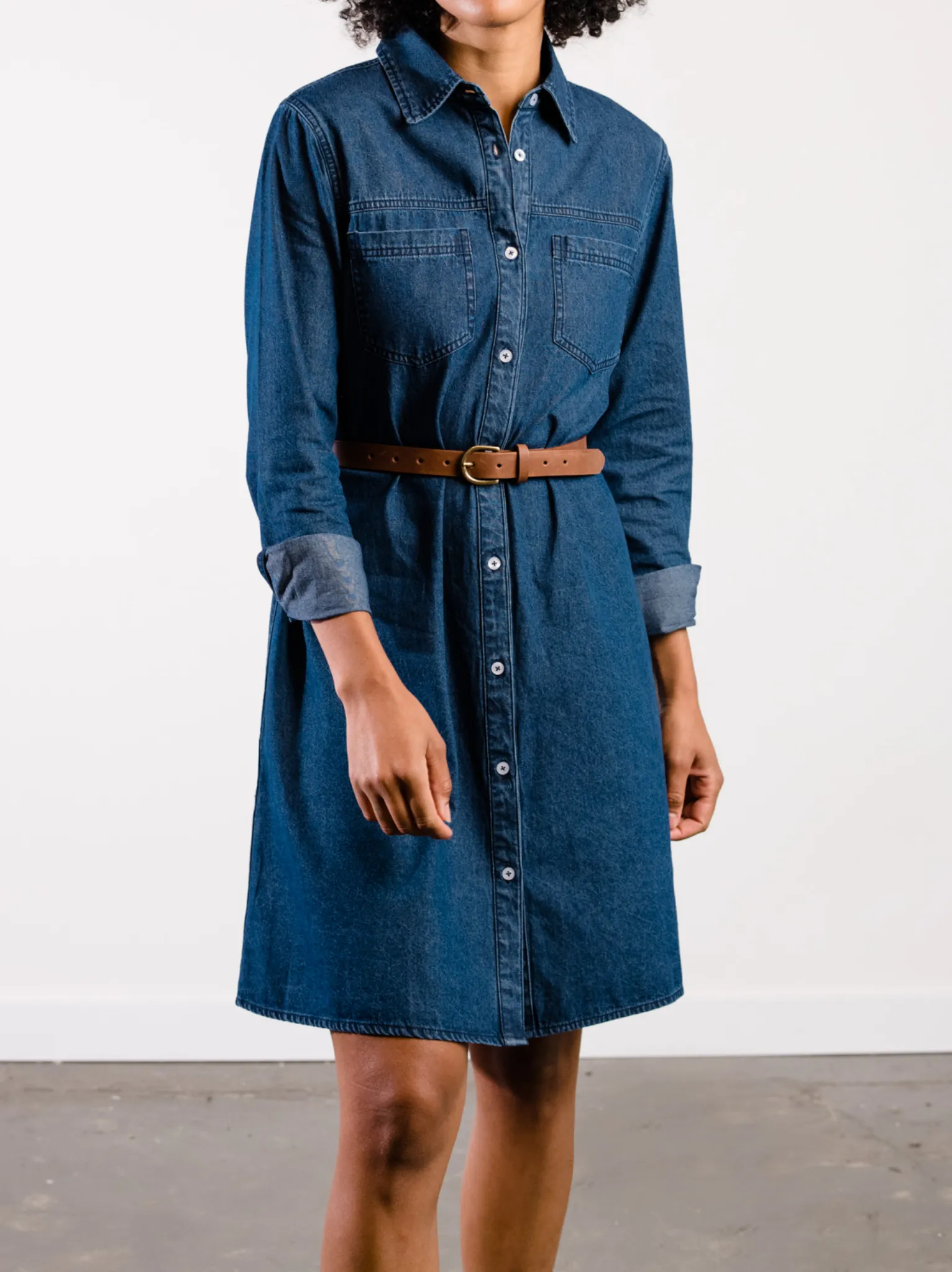 Kate Denim Swing Dress sold by Able product image thumbnail 3