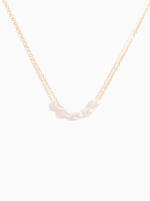 Organic Pearl Necklace made by Able