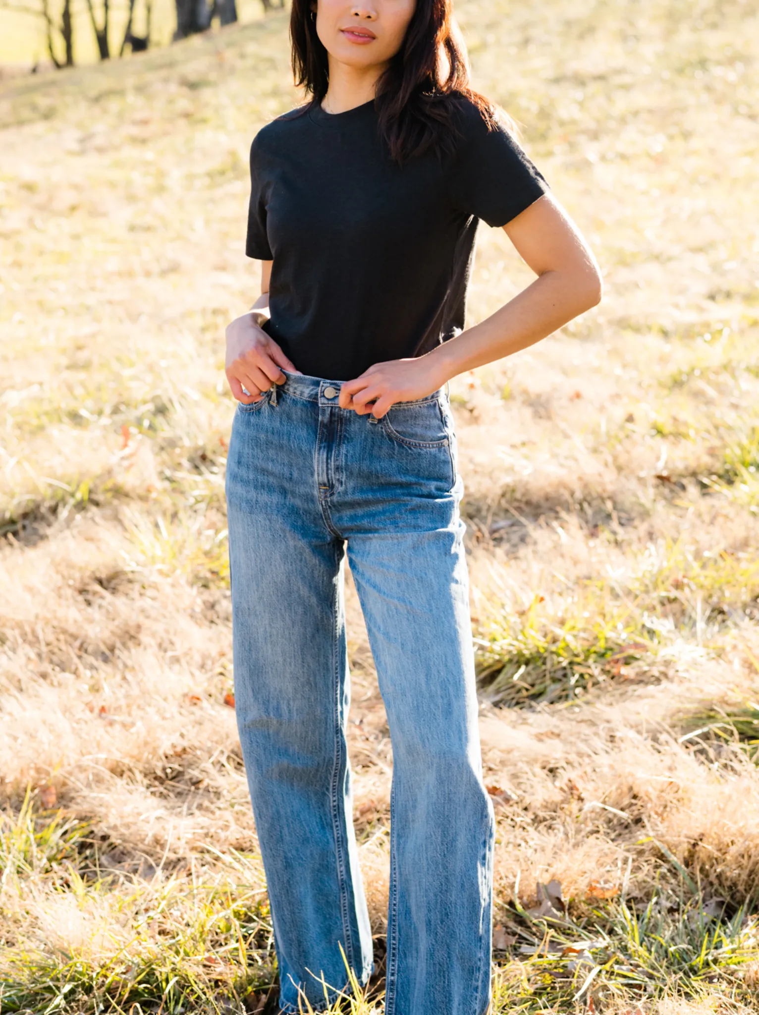 Elaine Wide Leg Jean sold by Able