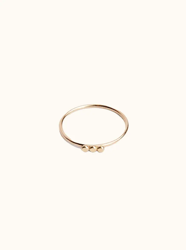 Selma Three Dot Stacking Ring sold by Able