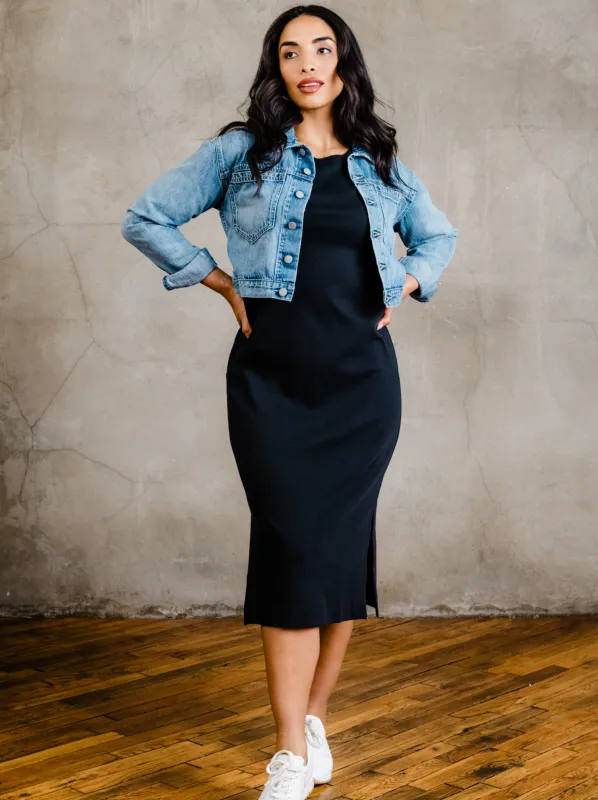 Maria Boxy Midi Dress made by Able