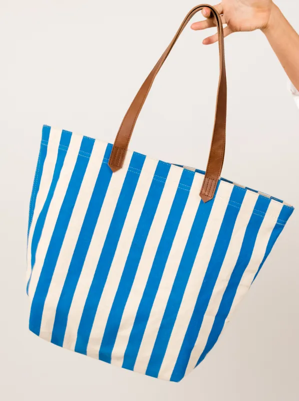 Mandrell Cabana Striped Tote made by Able