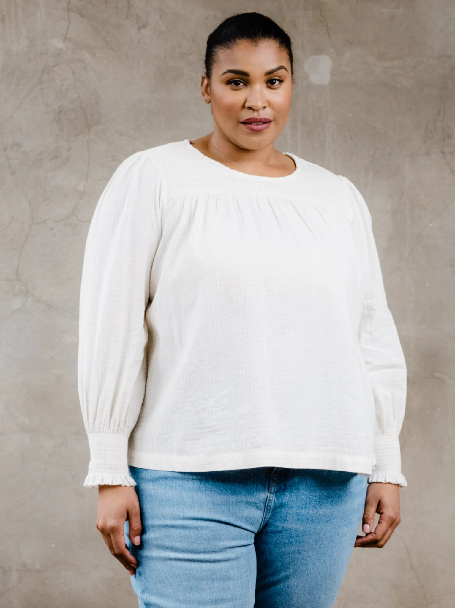 Lisa Smocked Peasant Top sold by Able product image thumbnail 3