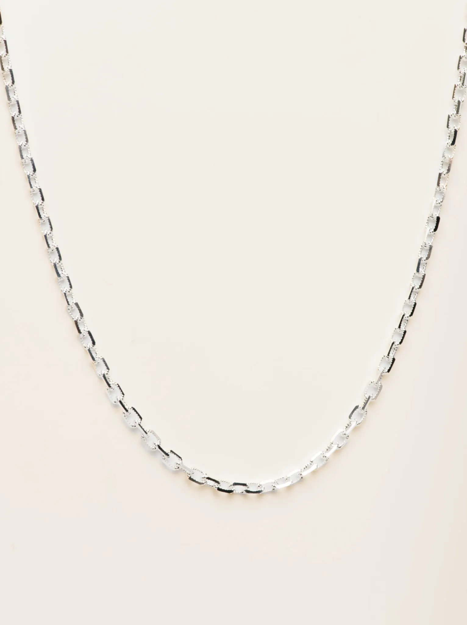 Textured Beveled Chain Necklace sold by Able product image thumbnail 2