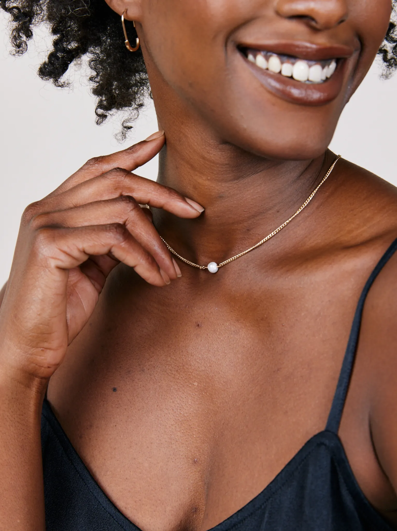 Pearl Curb Chain Necklace sold by Able product image thumbnail 2