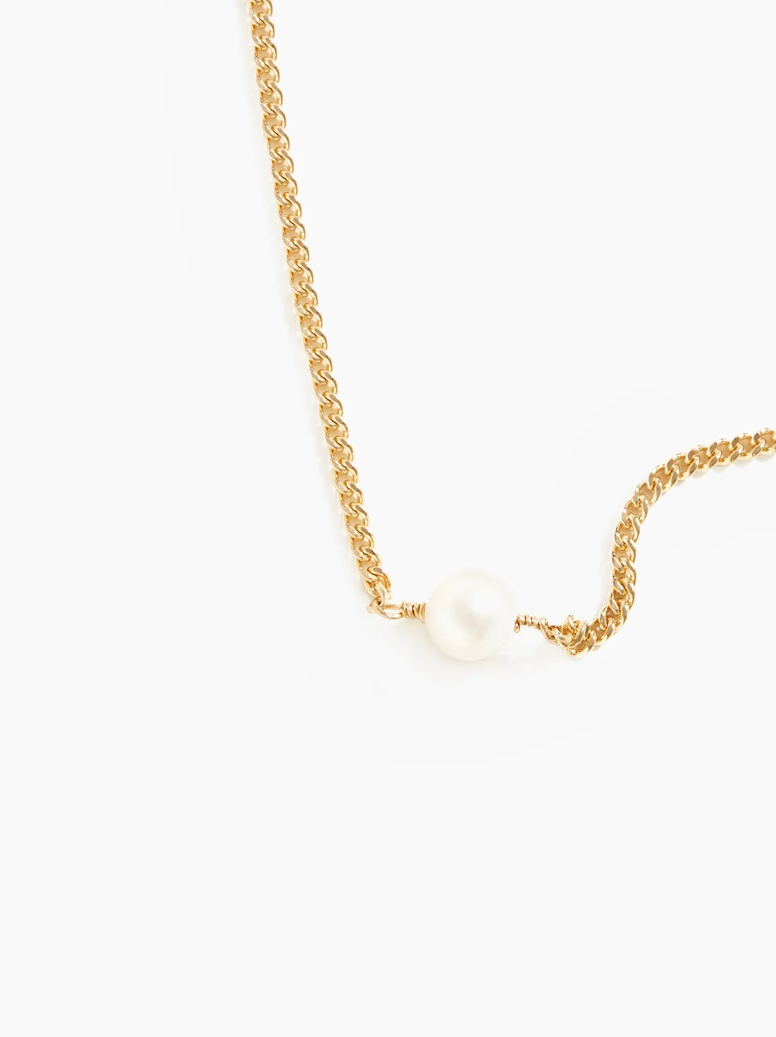 Pearl Curb Chain Necklace sold by Able product image thumbnail 4