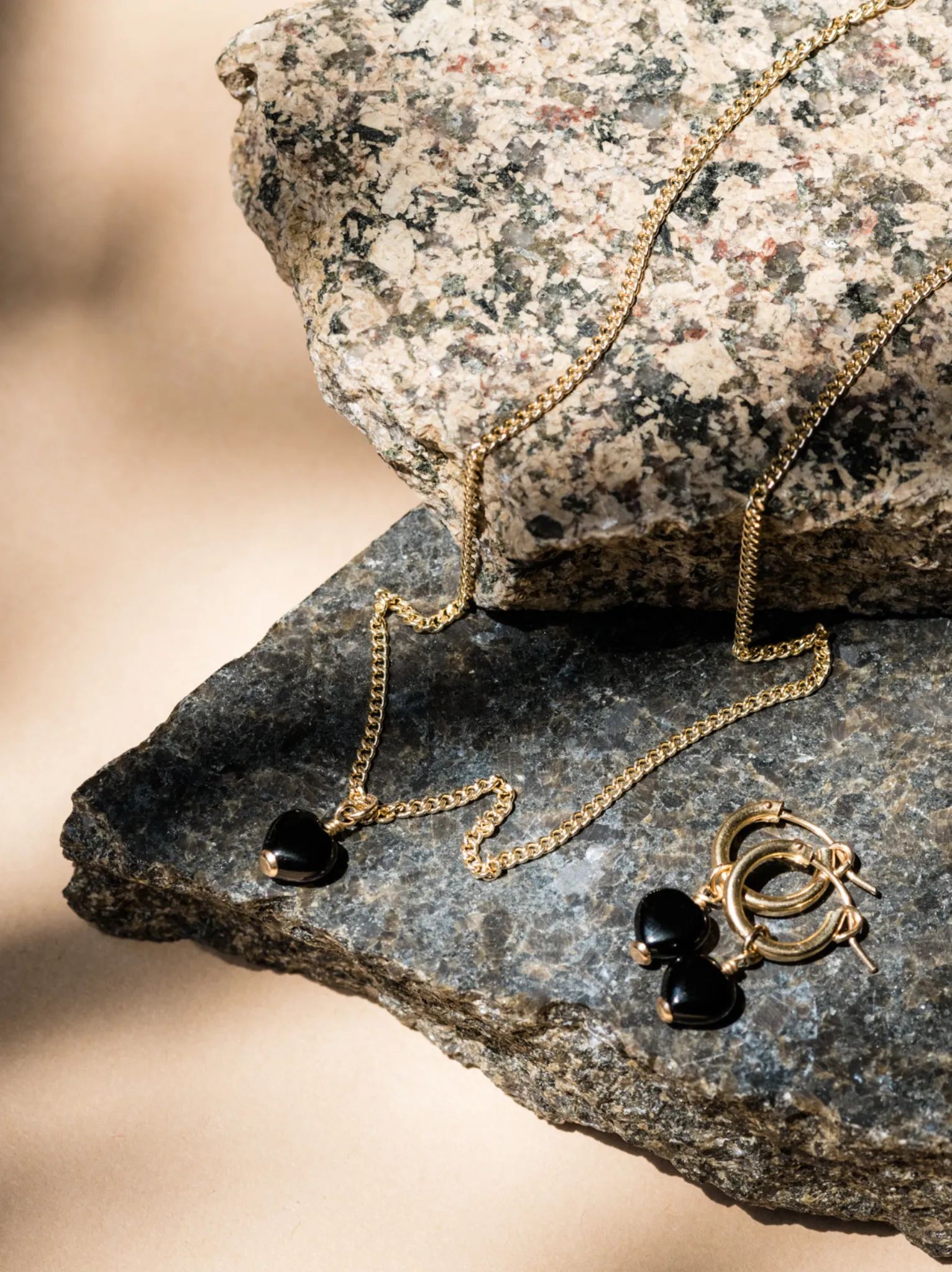 Onyx Heart Pendant Necklace sold by Able product image thumbnail 3