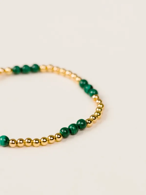 Malachite Beaded Bracelet sold by Able