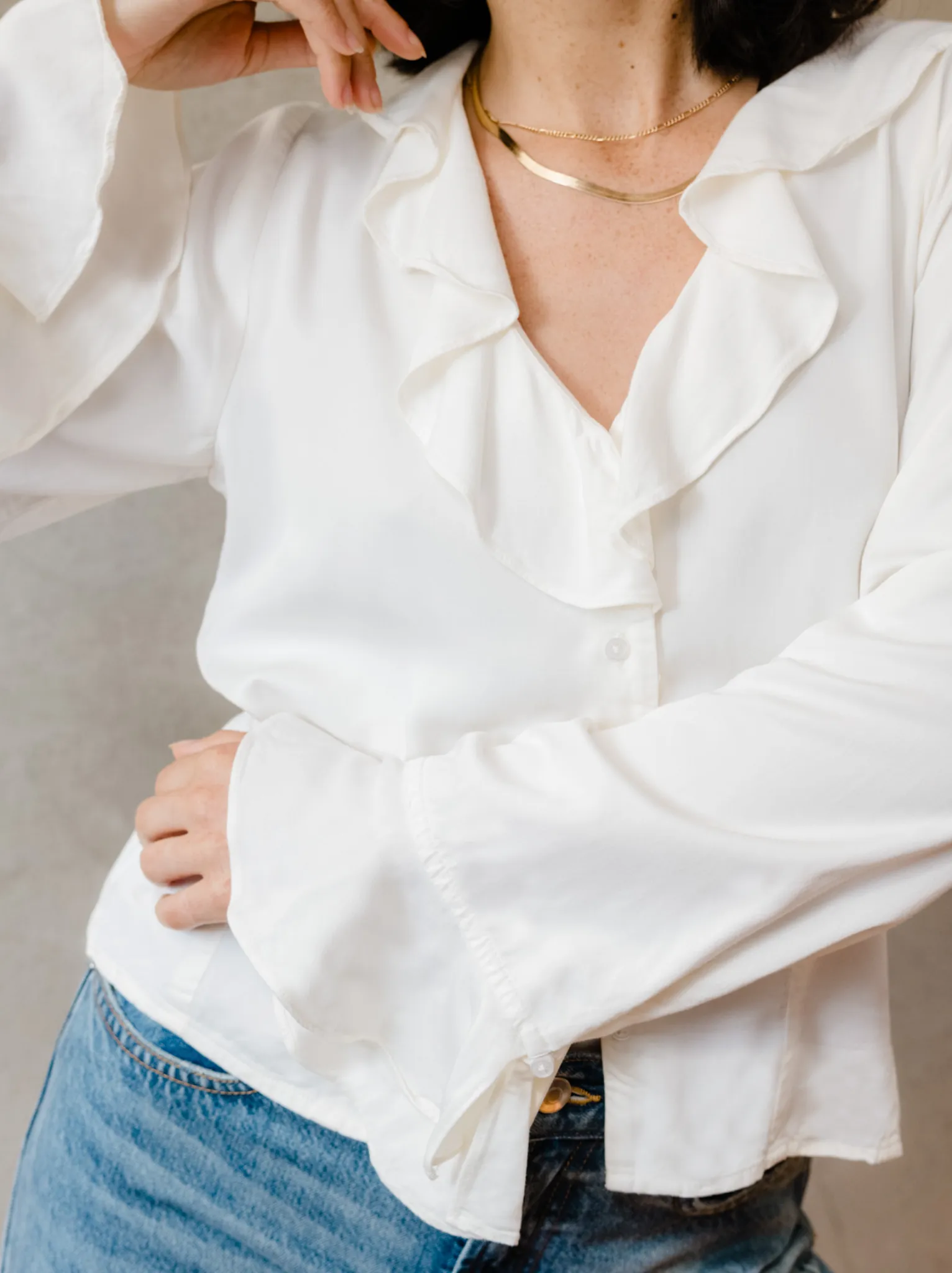 Quincy Ruffle Blouse sold by Able product image thumbnail 2