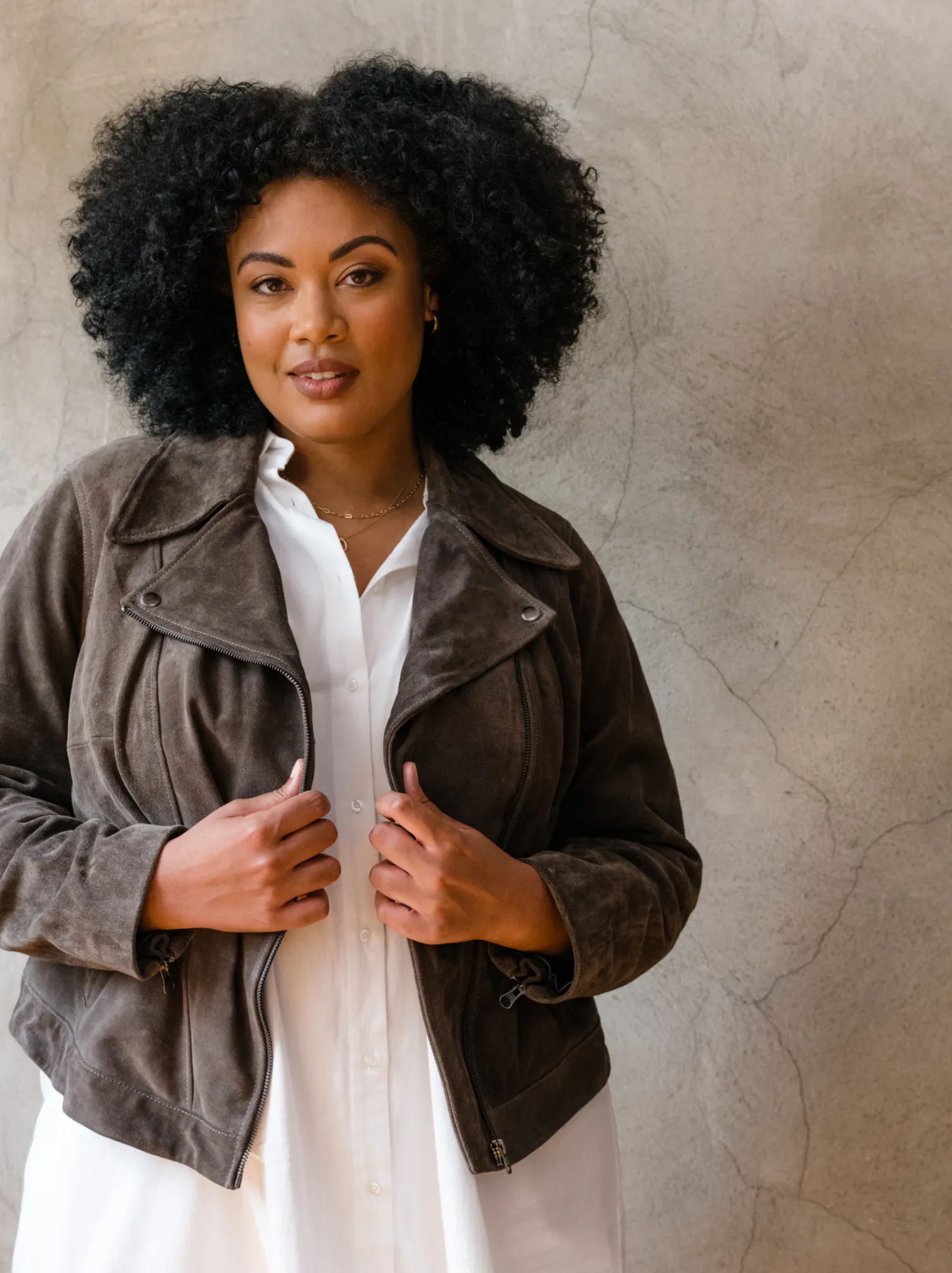 Maha Suede Leather Jacket sold by Able product image thumbnail 3