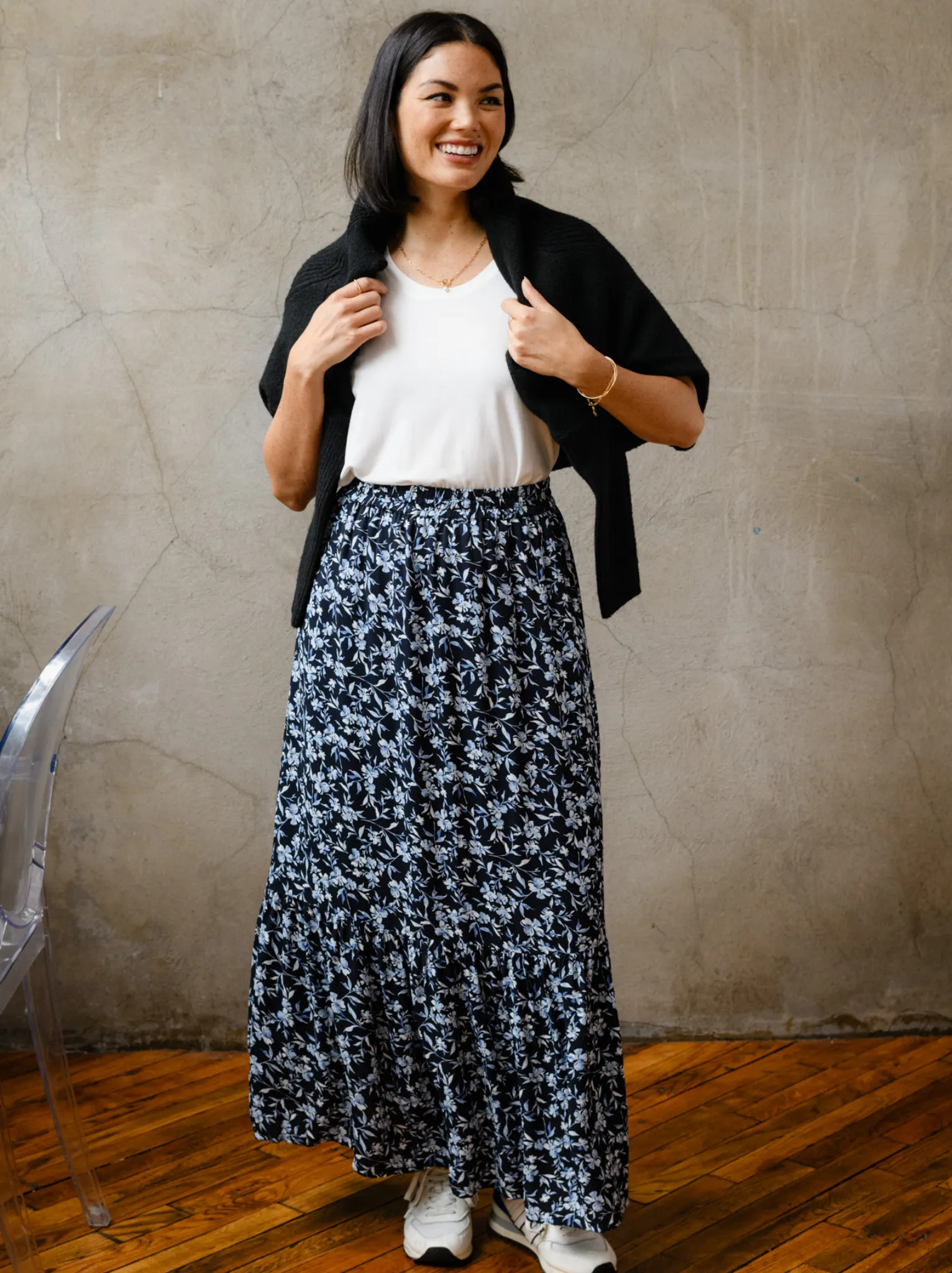 Catherine Maxi Flounce Skirt sold by Able product image thumbnail 5