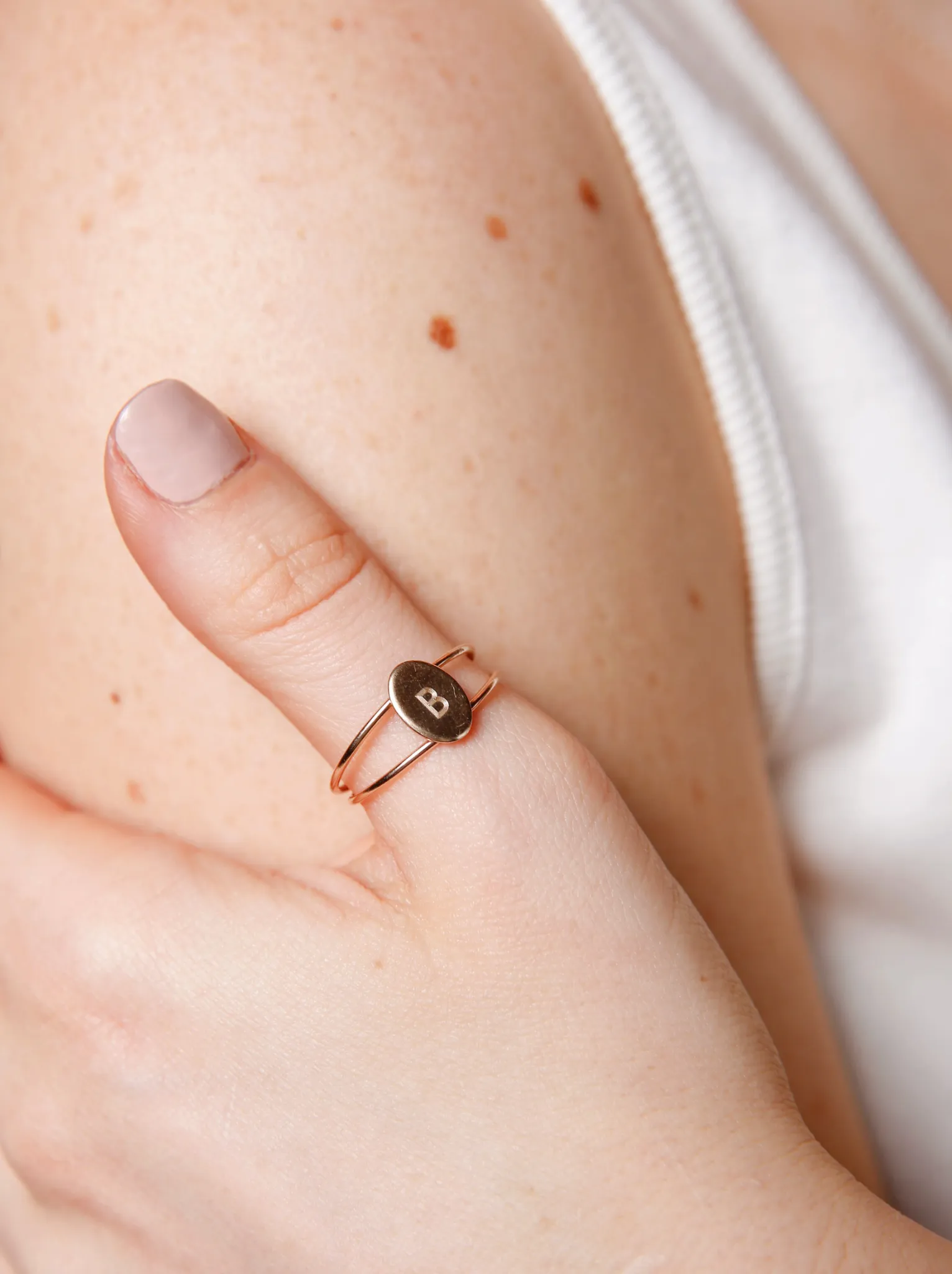 Initial Halo Ring sold by Able product image thumbnail 2