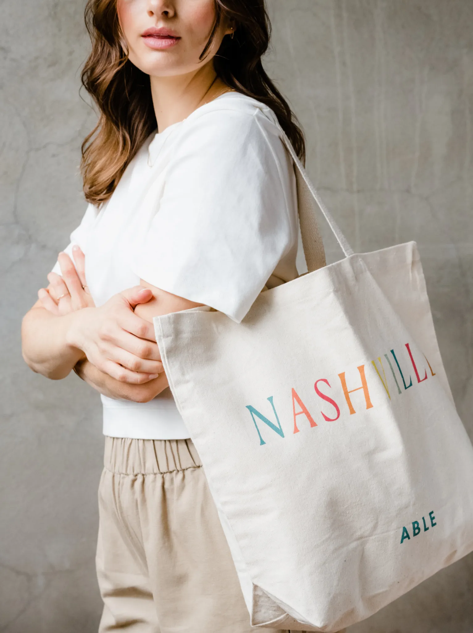 Nashville Canvas Tote Bag sold by Able