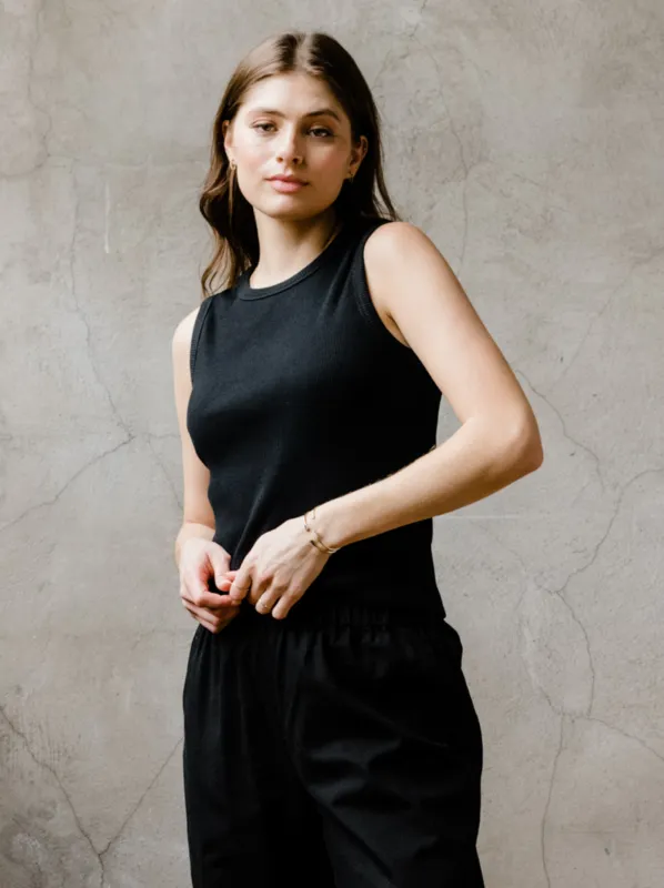 Lise Ribbed Tank made by Able