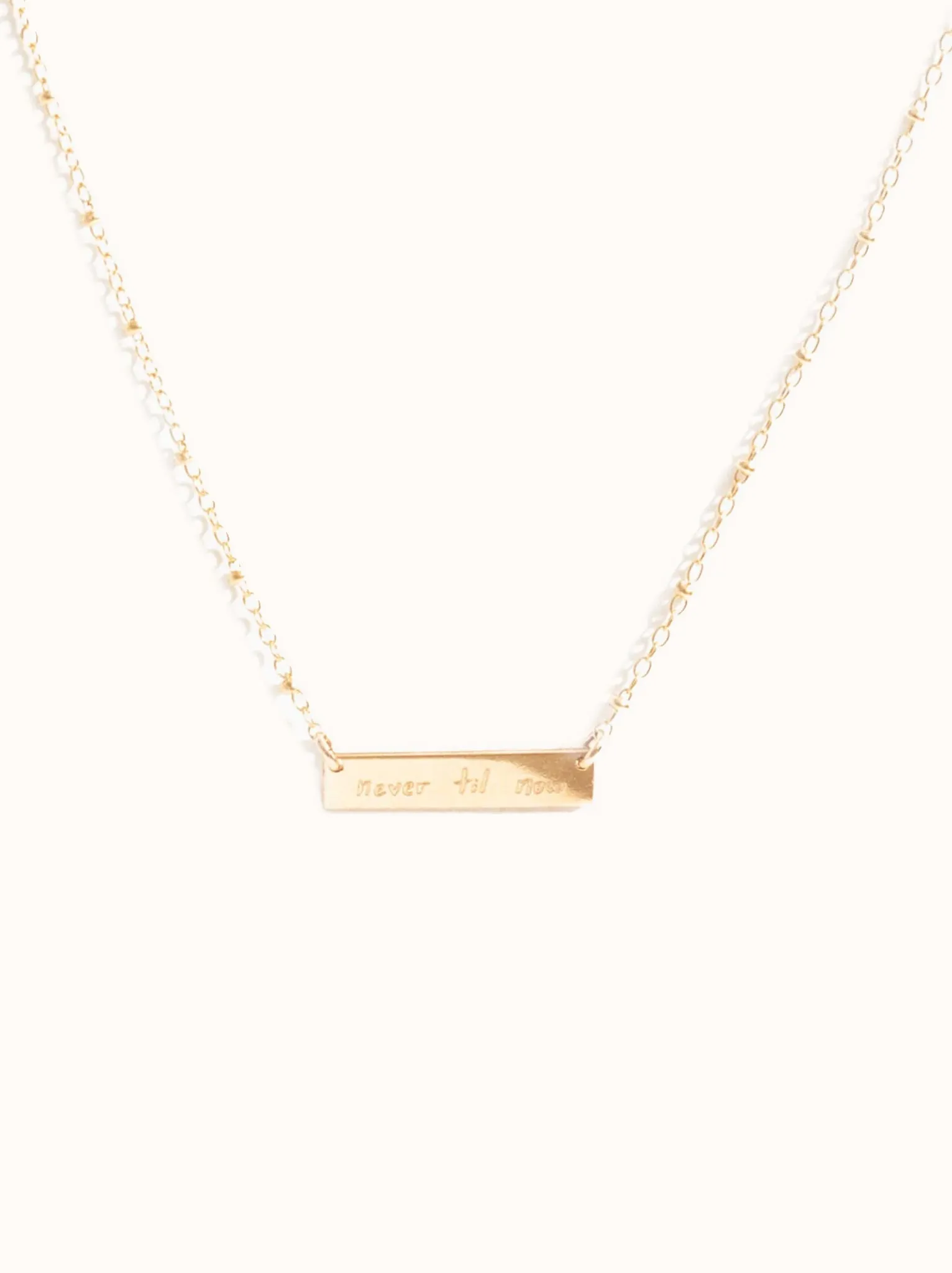 Never Til Now Necklace sold by Able
