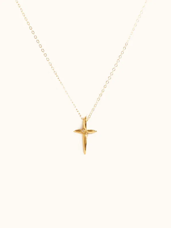 Droplet Cross Necklace made by Able