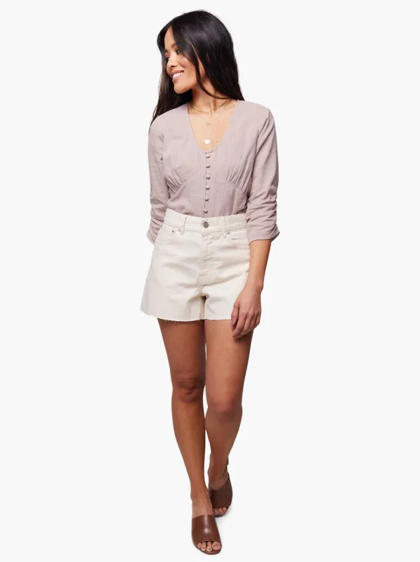 Cassie High Rise Denim Short sold by Able