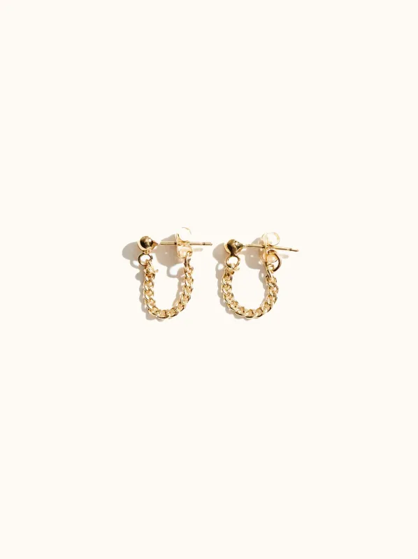 Curb Chain Earrings sold by Able