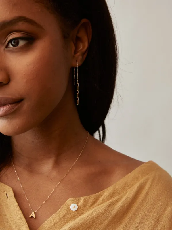 Essential Chain Threader Earrings sold by Able