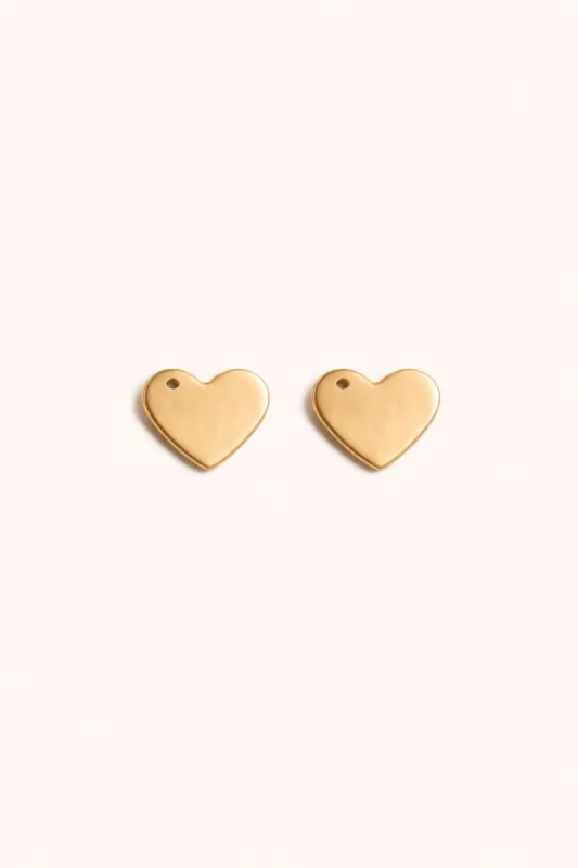 Initial Heart Tag Add On: Gold made by Able