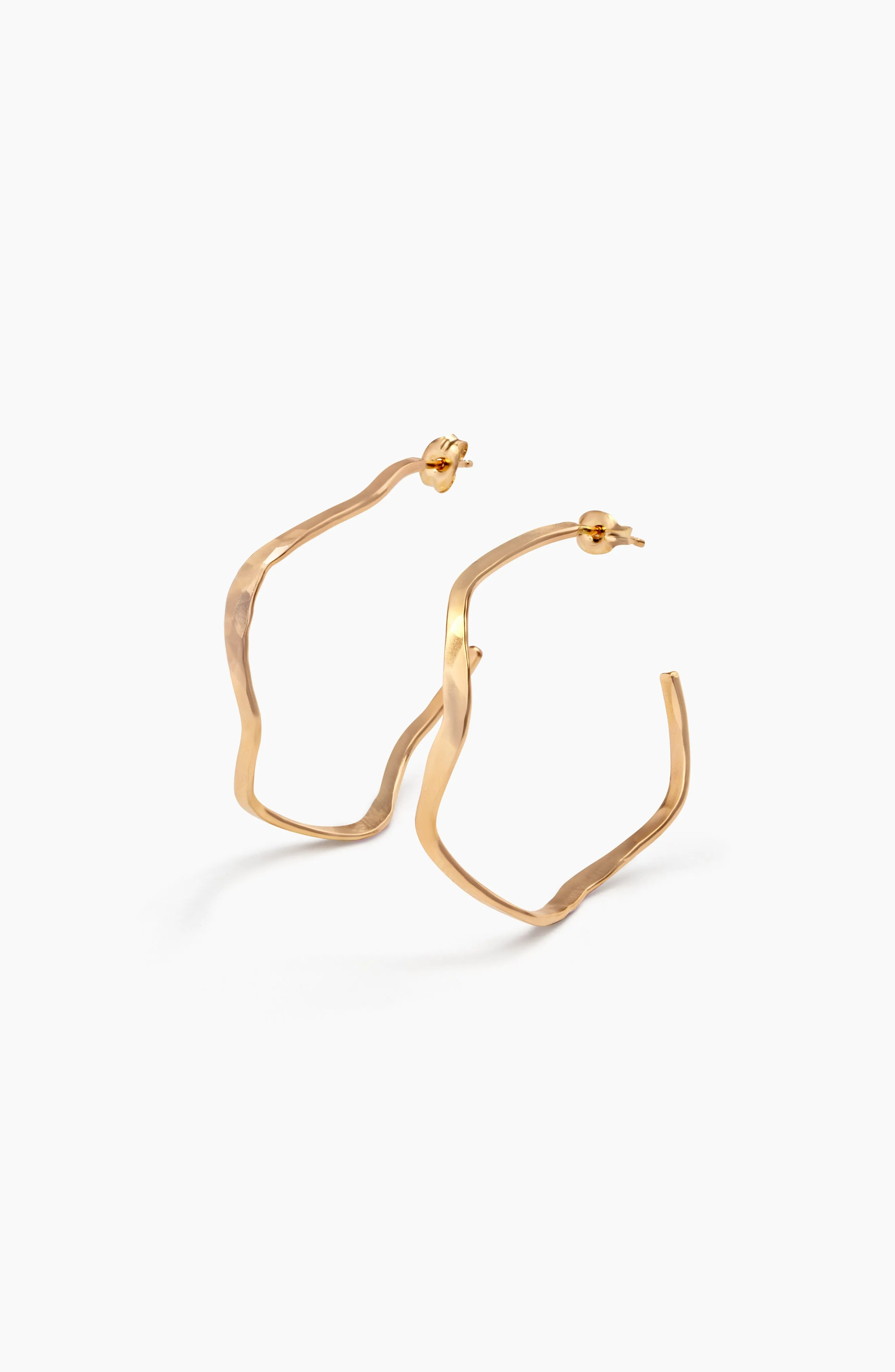 Olivia Wavy Hoops sold by Able