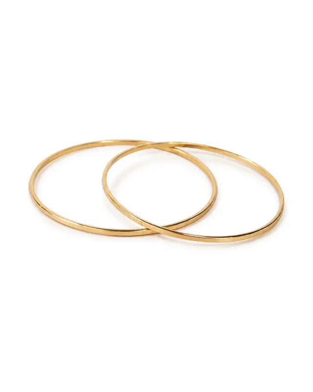 Della Hammered Stacking Bangle made by Able