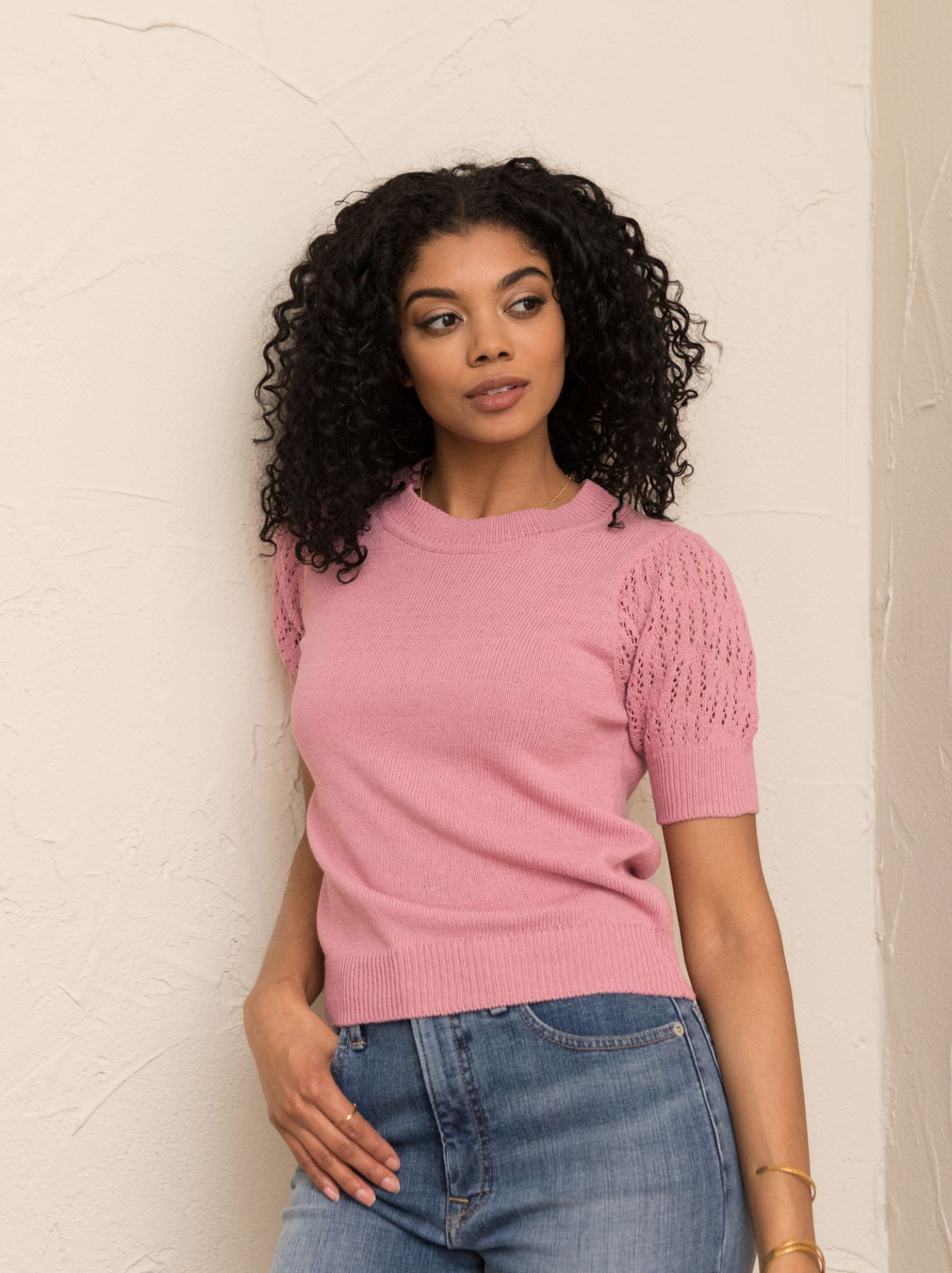 Zira Lace Puff Pullover Sweater sold by Able product image thumbnail 5