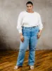 Becky Straight Leg Jean sold by Able