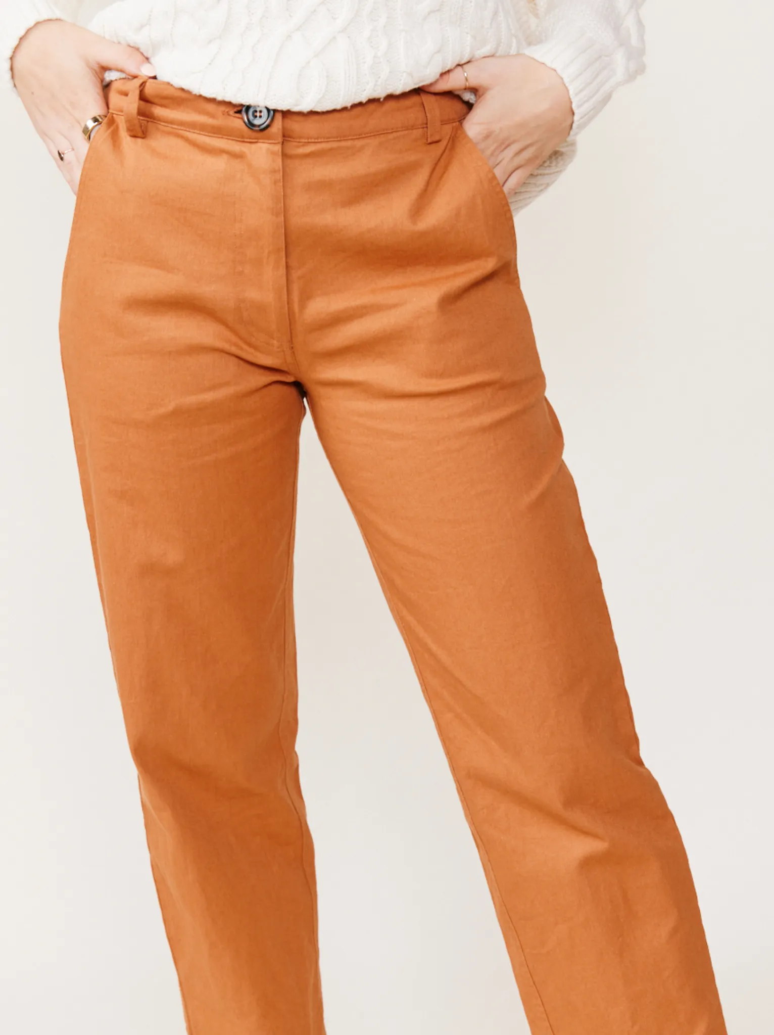 Ann Twill Straight Leg Pant sold by Able