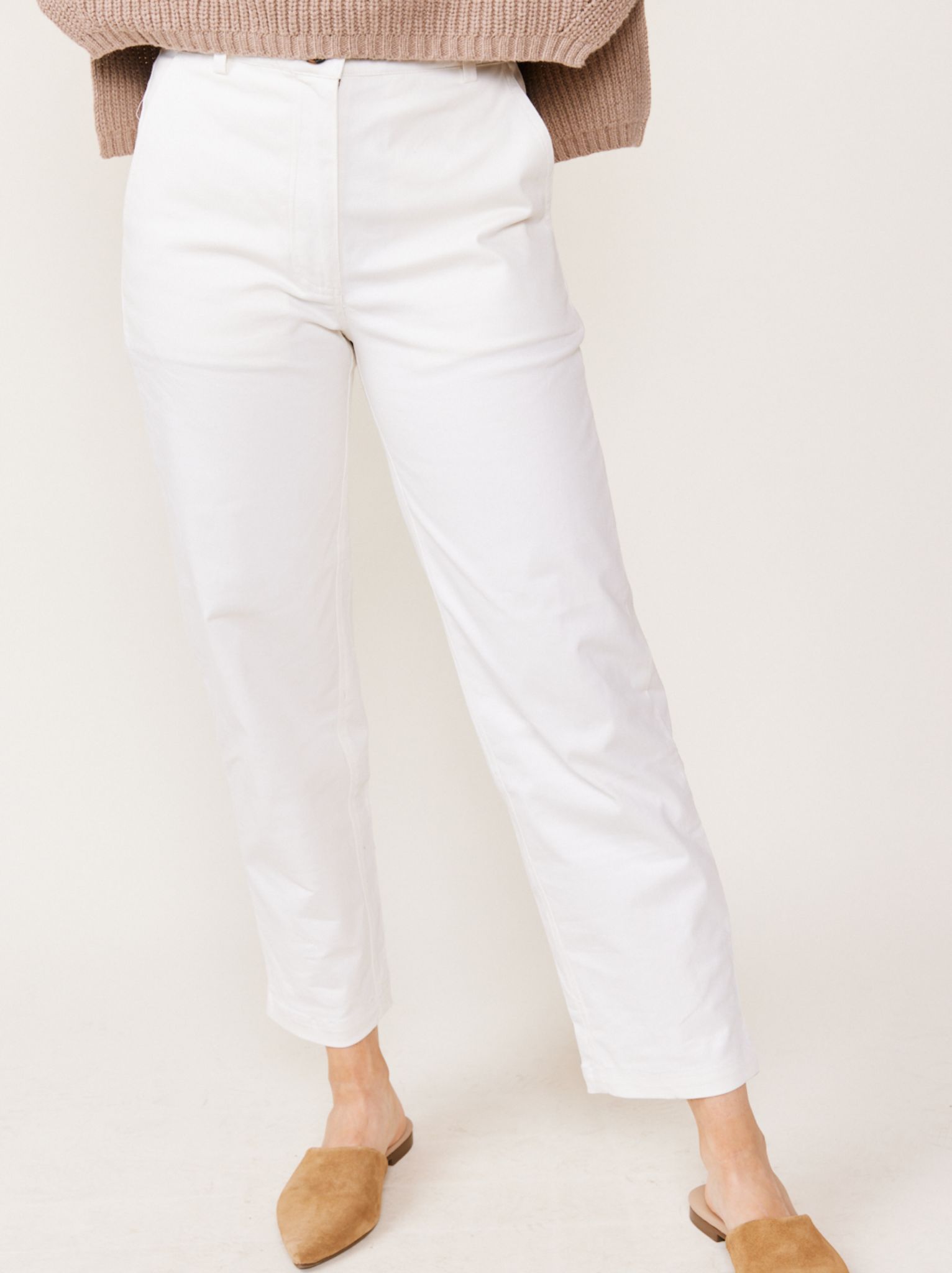 Ann Twill Straight Leg Pant sold by Able