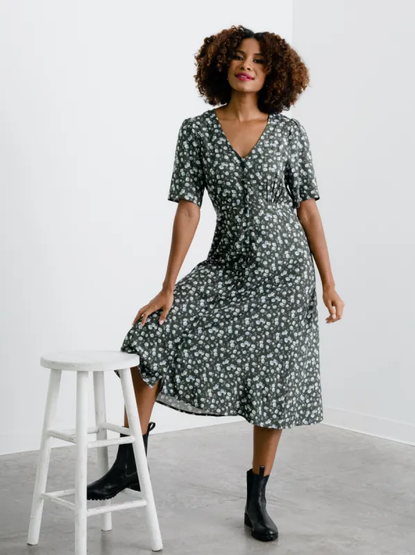 Amelia Button Front Dress sold by Able