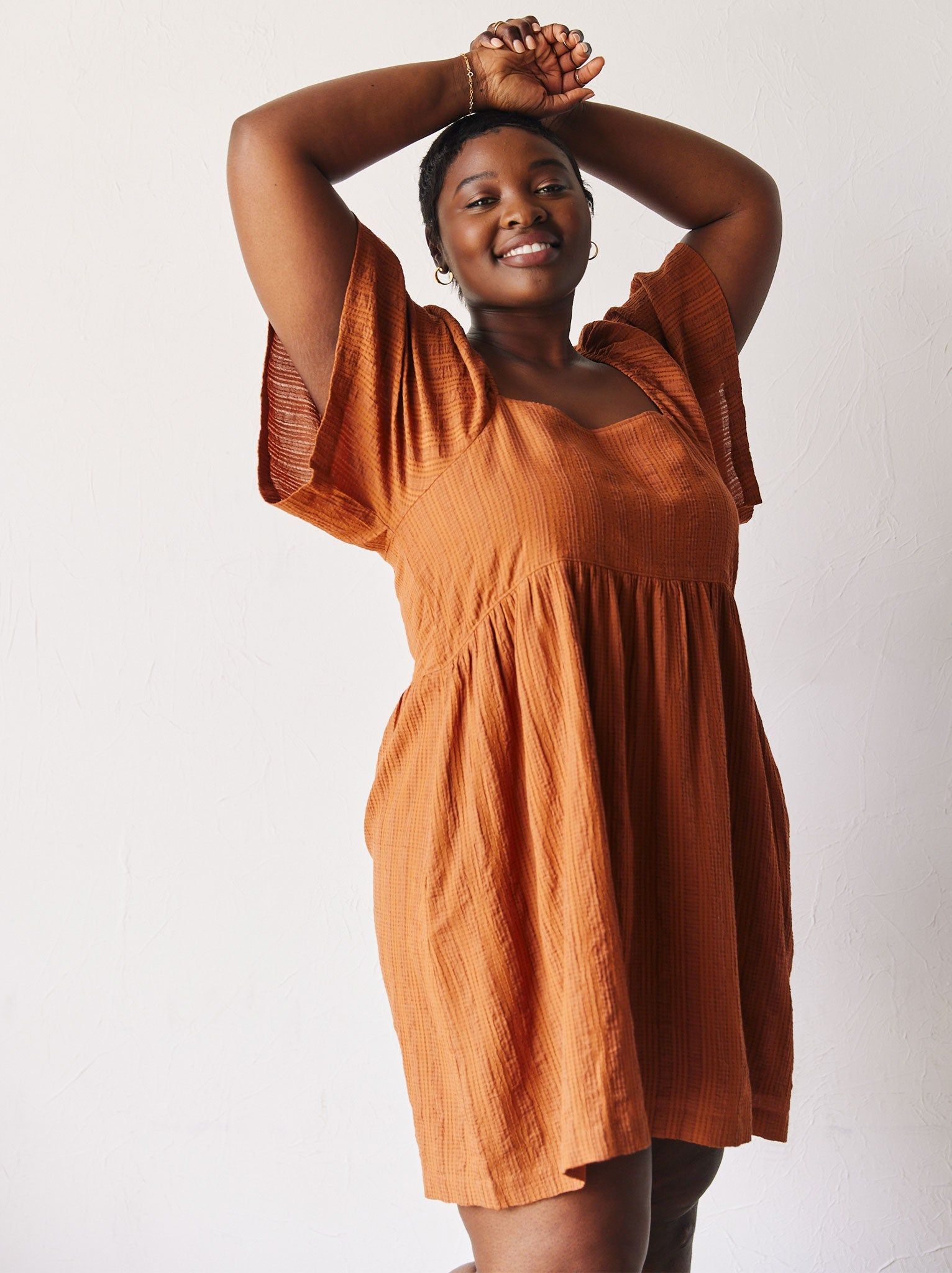 Sharon Square Neck Mini Dress sold by Able