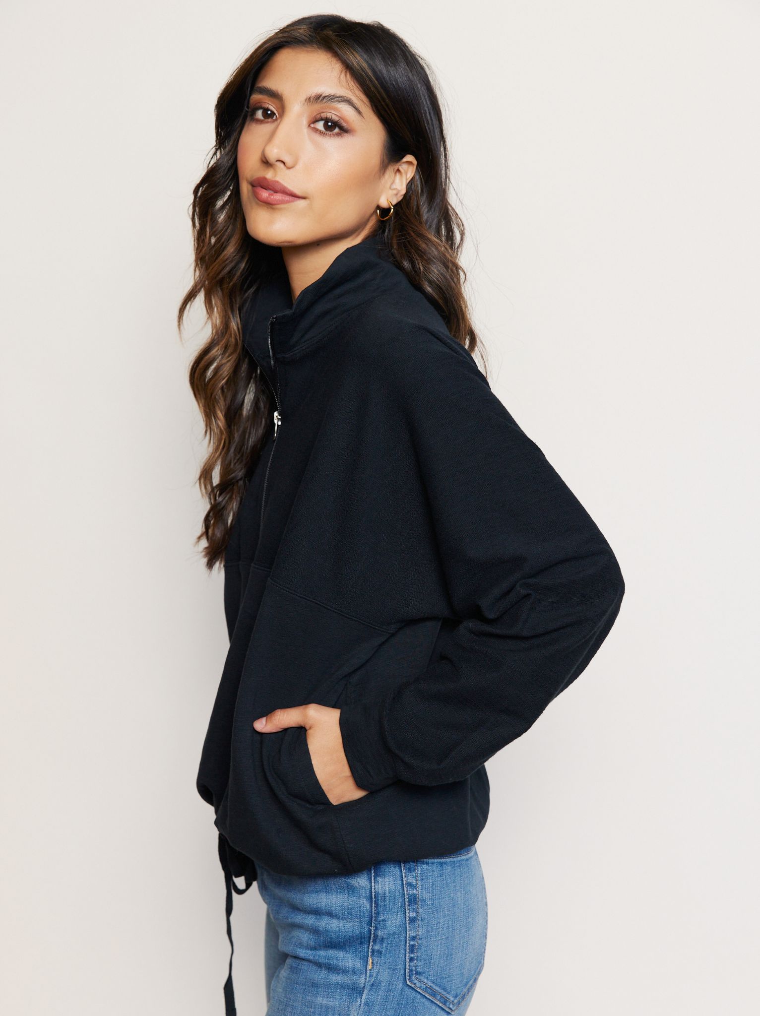 Doris Cinched Half-Zip Sweatshirt sold by Able product image thumbnail 2