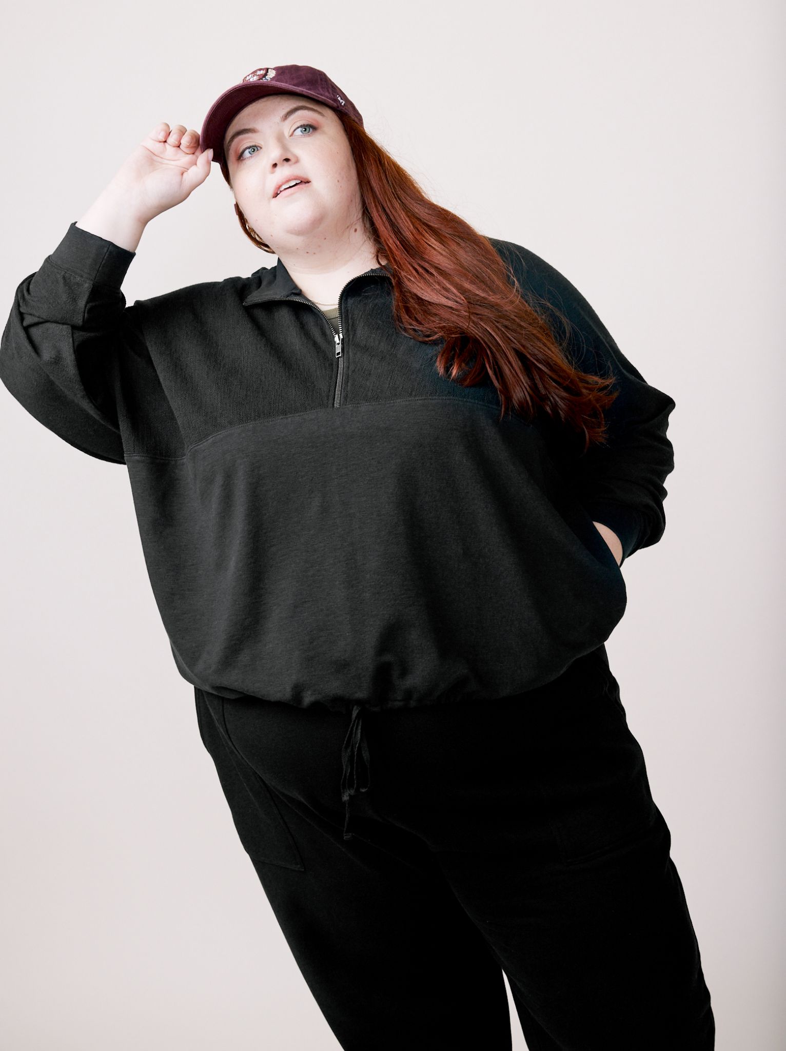 Doris Cinched Half-Zip Sweatshirt sold by Able product image thumbnail 4