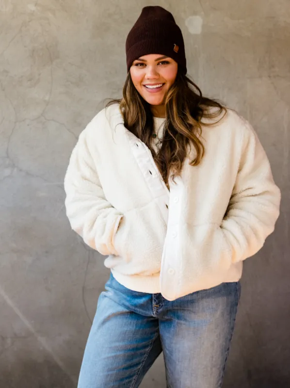 Enola Cozy Sherpa Jacket sold by Able