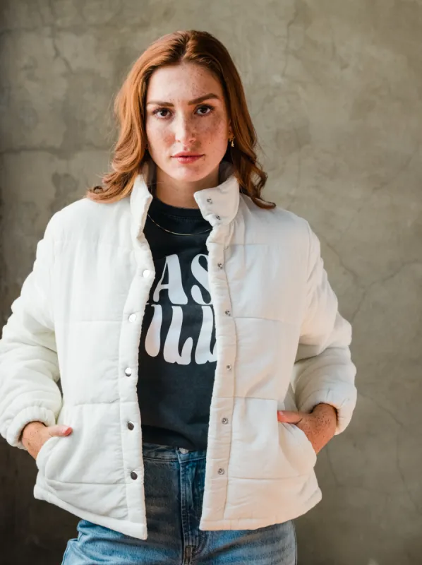 Charla Corduroy Puffer Jacket sold by Able