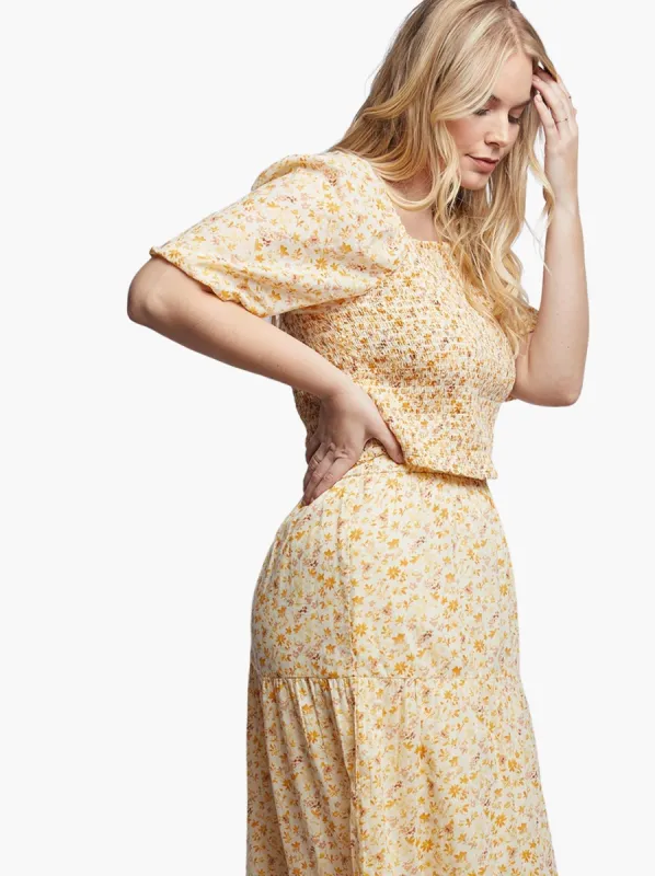 Harper Tiered Maxi Skirt sold by Able