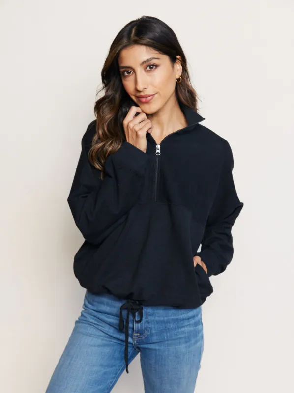 Doris Cinched Half-Zip Sweatshirt sold by Able