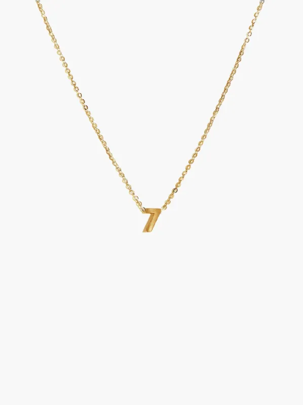 Number Charm Necklace sold by Able