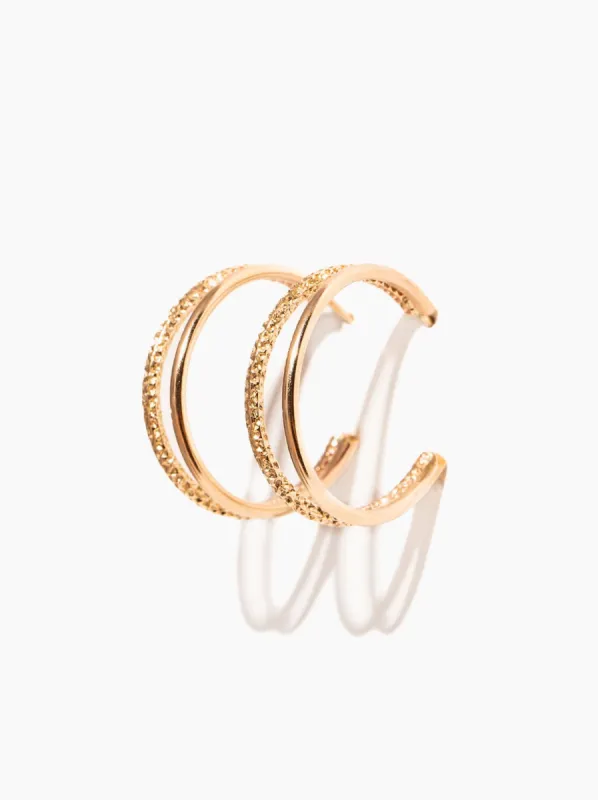 Sparkle Double Hoops sold by Able