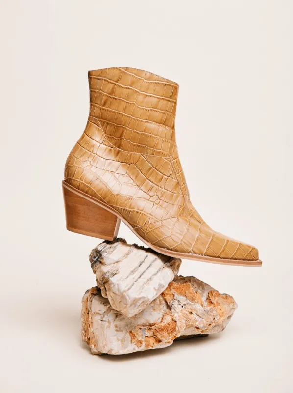 Lex Croc Embossed Boot sold by Able